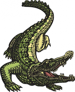 Amazon.com: Green Aggressive Scary Hungry Crocodile ...