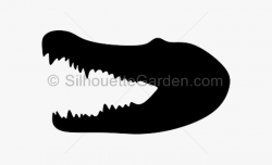 Alligator Head Clip Art - Crocodile Head Silhouette #428185 ...