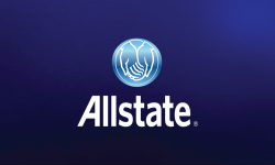 Blue Allstate Business Card