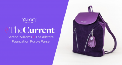 The hidden meaning of Serena Williams\'s purple backpack