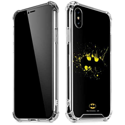 Skinit Batman Logo Yellow Splash iPhone Xs Max Clear Case - Officially  Licensed Warner Bros Phone Case Clear - Transparent iPhone Xs Max Cover