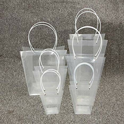 Amazon.com: PP Transparent Square Bags with PVC Rope Clear ...