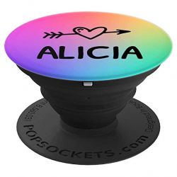 Amazon.com: Alicia Gift Rainbow Watercolor Black Heart Arrow ...