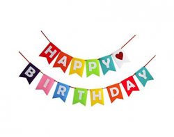 Happy Birthday Cloth Banner For Birthday Party Supplies Birthday Decorations