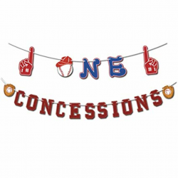 Amazon.com: Mity rain Baseball Theme Concessions Banners/1st ...