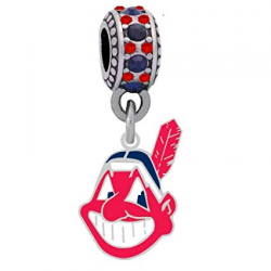 Final Touch Gifts Cleveland Indians Logo Charm Fits European Style Large  Hole Bead Bracelets