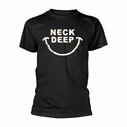 Amazon.com: Neck Deep T Shirt Hazy Smile Band Logo Official ...