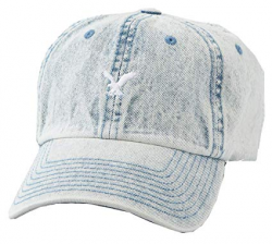 American Eagle Mens Washed Denim Logo Hat, Washed Blue at ...