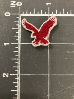 Details about American Eagle Logo Patch Maroon Burgundy White Flying Bird  Hawk Falcon Clothing