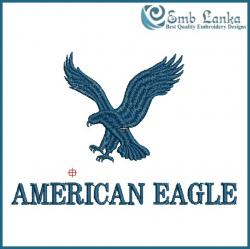 American Eagle Logo Embroidery Design | Emblanka.com