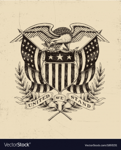 Hand Drawn American Eagle Linework