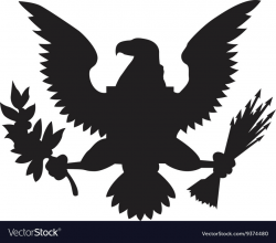 American eagle emblem isolated icon design