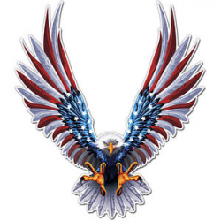 Details about American Eagle Decal Sticker Vinyl Wall Usa Flag Symbol  United States Car Window