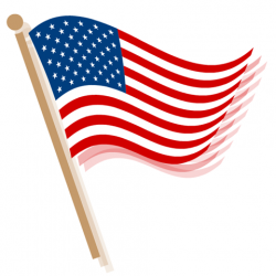 Animated Memorial Day Flags | American flag clip art -- waving waves ...