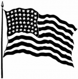 Black american flag clipart - Clipartix