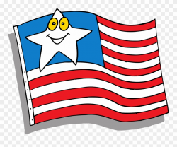 Cartoon American Flag Flag Star Face Cartoon American - Usa Flag ...