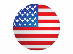 English - Español - Us Flag In Circle Free PNG Images & Clipart ...