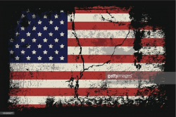 Vector illustration of grunge USA flag. in 2019 | American flag idea ...