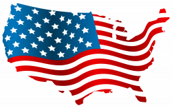USA Flag Map PNG Clip Art Image | Gallery Yopriceville - High ...