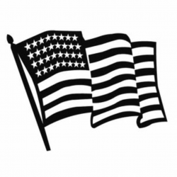 american flag clip art black and white | printable flags