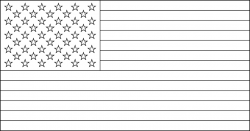 American flag clipart black and white - WikiClipArt