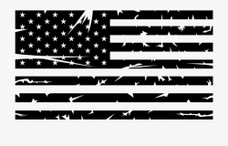 Black And White American Flag Png - Black American Flag ...