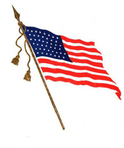 Faded American Flag Background - Clip Art Library