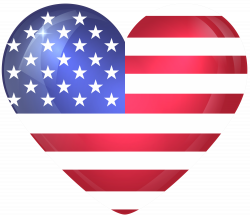 United States Large Heart Flag | Gallery Yopriceville ...