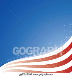 Vector Stock - Vector background usa flag with light and ...