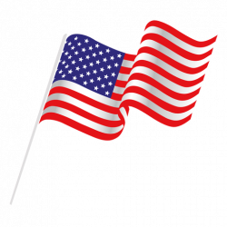 Waving usa flag - Transparent PNG & SVG vector