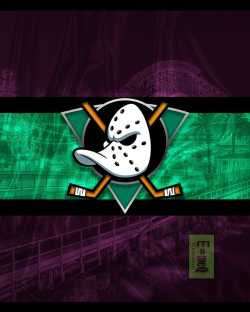 Anaheim Ducks Hockey Poster, Anaheim Mighty Ducks Retro Logo ...