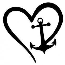 Anchor Heart Nautical Love Vinyl Decal Sticker Home Cup Wall Car Decor  Choice | eBay