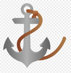 Ship Anchor Clipart With Rope Free - Pirate Ship Anchor Clipart ...