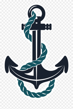 Anchor Clipart Teal - Anchor With Rope Png Transparent Png (#243800 ...