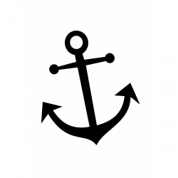 Anchor Stencil - Clip Art Library