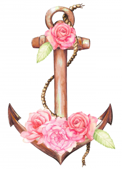 Anchor clipart/ flower clipart/ sea/ nautical clipart/ beach clipart ...