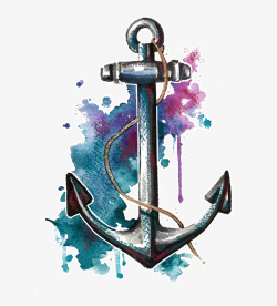 Clipart Anchor Watercolor - Anchor Watercolor PNG Image ...