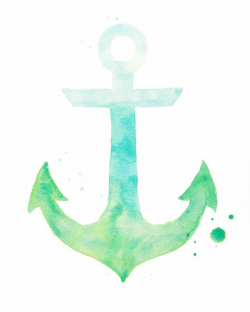 Anchor clipart watercolor, Anchor watercolor Transparent FREE for ...