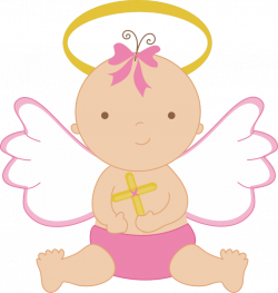 Related image | P.I.N.K! | Baptism cookies, Angel clipart, Baby girl ...