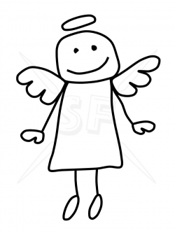 Free Angel Line Art, Download Free Clip Art, Free Clip Art on ...