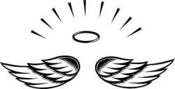 Simple angel wings template angel wing transparent clip art ...