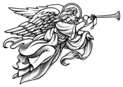 Christmas Angel Clipart Black And White | Free Design Templates ...