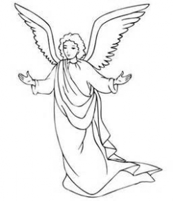 Guardian angel clipart black and white - Clip Art Library