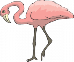 Curious Flamingo Clip Art at Clker.com - vector clip art online ...