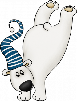 CUTE WINTER POLAR BEAR CLIP ART | CLIP ART (CHRISTMAS) | Pinterest