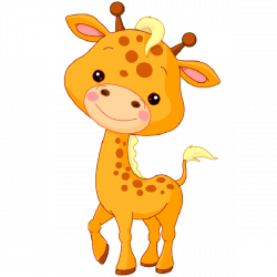 Baby Cartoon Giraffe Clipart
