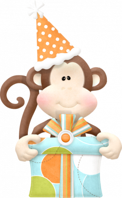 monkey.png | Prints for painting | Animales, Cumpleaños, Clipart