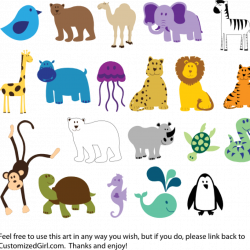 Zoo Animal Border Clip Art Free | Free Clipart Download