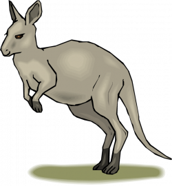 80s Kangaroo Clipart