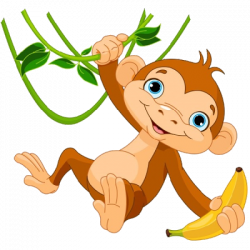 Monkeys Cartoon Clip Art | Cakes - Prints Animals | Pinterest ...